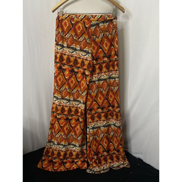 Rainbow Women's Palazzo Flare Leggings Multicolor High Waist Size Medium X 32 - Picture 6 of 10